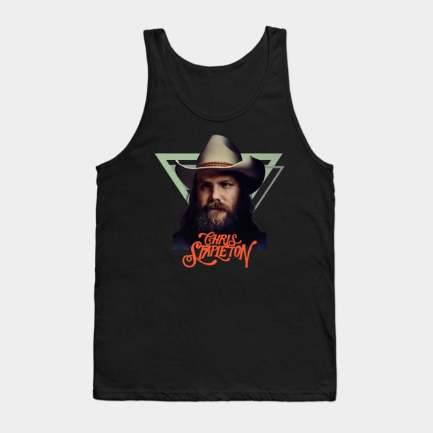 Chris Stapleton Original Aesthetic Tribute 〶 Tank Top by Terahertz'Cloth